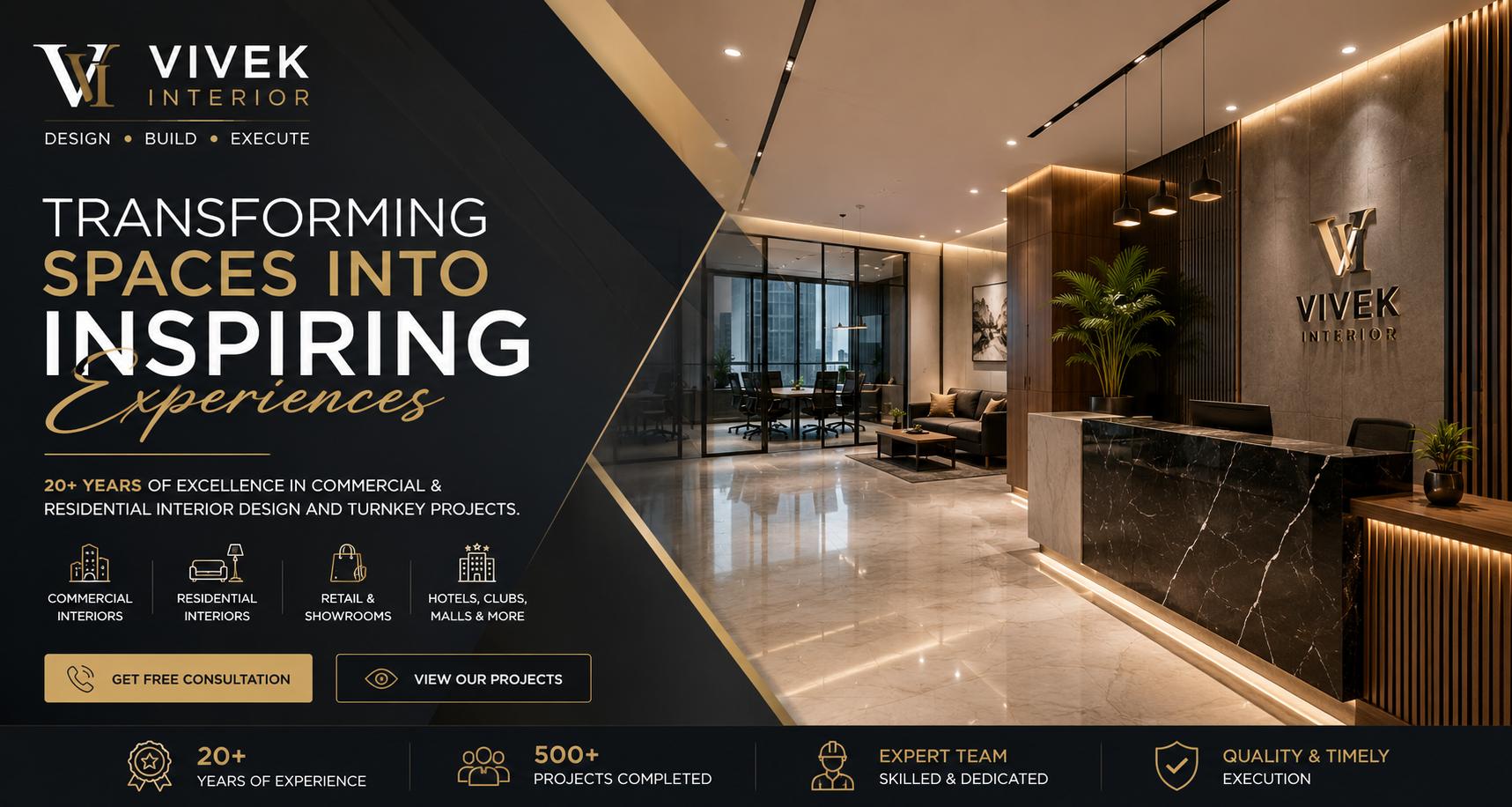 Home | Interior Design & Turnkey Solutions | Vivek Interior